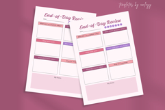 End of Day Review Planner Template Printable Product Image 2