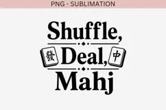 Mahjong quote png design for T-shirts Product Image 2