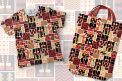 Cute Christmas Digital Paper Geometric Pattern Background Product Image 2