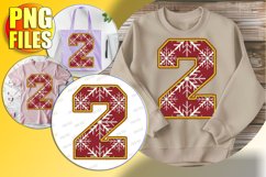 2 Doodle Letter Style Sublimation Merry Holiday Vibes! Product Image 1