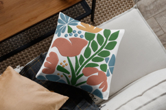 Modern Colorful Floral Bouquet Embroidery Design Product Image 2