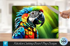 Macaw Cutting Board Sublimation Design Product Image 1