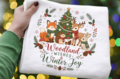 Woodland Wishes Winter Joy PNG Clipart,Cute Christmas Animal Product Image 4