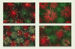 Red &amp; Green Fireworks Cutting Boards sublimation Designs Product Image 2