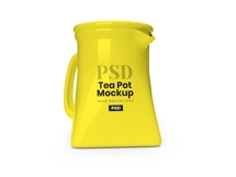 Square Teapot Mockup Template Photoshop Product Image 3