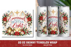 Christmas Memorial 20oz Tumbler Wrap, Christian Christmas Re Product Image 1