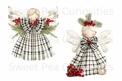 Christmas, Angels, Ephemera, PNG, watercolor, Clipart Product Image 2