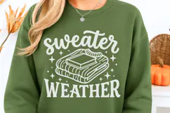 Sweater Weather Svg, Fall Season Svg, Cozy Season Svg. Product Image 3