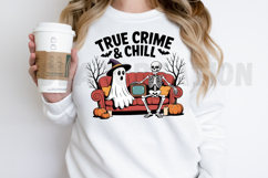 True Crime and Chill PNG, Witchy Halloween PNG Design Product Image 2