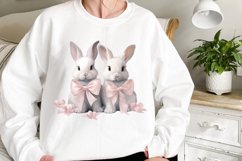 Lovely Soft Pink Easter Clipart, Pink Easter Watercolor Product Image 2