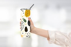 Abstract Shapes And Leaves Tumbler Wrap Sublimation Product Image 2