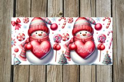 Christmas Snowman | Xmas Sublimation Mug design bundle, PNG Product Image 2