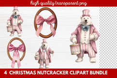 4 Christmas Nutcracker Clipart | Festive Holiday Nutcracker Product Image 1