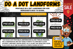 Printable Do a Dot Landforms Worksheets Science Activities Product Image 2