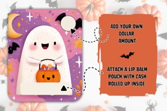 Kawaii Halloween Ghost Money Card, Halloween Money Card Product Image 2