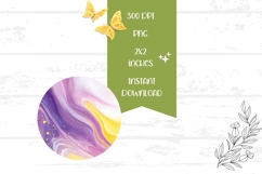 Colorful Earrings PNG, Art Round Earrings Template Product Image 2