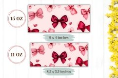Cartoon Bows Mug Wrap Design, Sakura Mug Sublimation Product Image 2