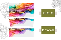 Fluid Art Tumbler Template, Watercolor 40 Oz Tumbler PNG Product Image 2