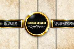 Beige Aged Digital Papers - 04 Variations Product Image 1