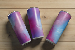 Floral Abstraction Tumbler Wrap Design. 20 oz Skinny Tumbler Product Image 2