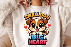 Small Dog Big Heart Cute Puppy Shirt Design Product Image 2