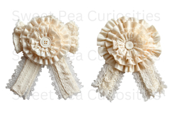 Bows, Ribbon, Lace , Clipart, Ephemera, PNG, Junk Journal Product Image 2