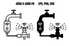Smart Irrigation Valve Icons Product Image 1