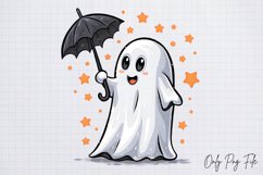 Cute Halloween Ghosts Clipart png Product Image 1