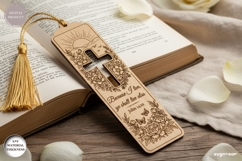Christian Bookmark Laser Cut | Glowforge | SVG Product Image 1