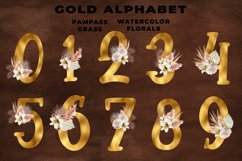 Gold Boho Floral Alphabet Product Image 3