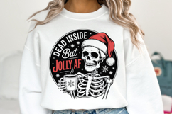Dead Inside but Jolly AF Svg | Christmas Svg | Shirt Svg Product Image 2