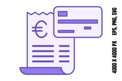 Colored Bill Icon Product Image 1