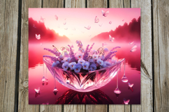 Fantasy sunset | Skinny tumbler Sublimation design Product Image 2