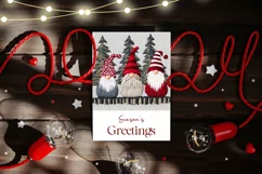 Christmas Greeting Card, Christmas Gnome Card PNG Product Image 2