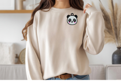 Cute Panda Keychain Embroidery Design Product Image 3