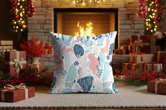 Winter vibes home pillow mockup Product Image 3