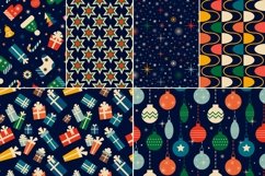 Retro Christmas patterns | Retro Christmas digital paper Product Image 2