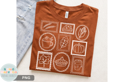 Fall Postage Stamp PNG | Autumn PNG | Retro Fall PNG Product Image 1