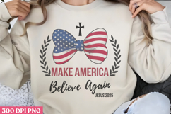 Make America believe PNG, 4th Of July Sublimation PNG Product Image 1