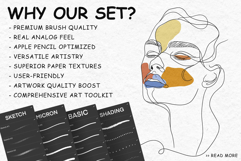 100 Fine Line Brushes for Procreate Product Image 2