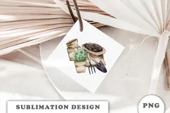 Watercolor Garden sublimation PNG Product Image 2