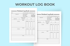 Workout Tracker KDP Interior Logbook Product Image 2
