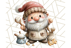 Watercolor Winter Gnome Clipart, Cute Gnome Christmas PNG Product Image 2