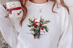 Western Christmas Cowboy Clipart Sublimation, Christmas PNG Product Image 2