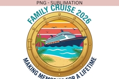 Family Cruise 2026 PNG | Cruise Vacation Clipart | Tropical Product Image 2
