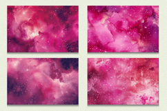 Hot Pink Galaxy Cutting Boards sublimation Design Product Image 2