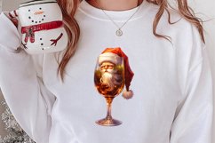 Christmas Wine Cup Sublimation Clipart Product Image 2