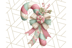 Pastel Christmas Clipart, Mint and Blush Holiday PNG Product Image 2