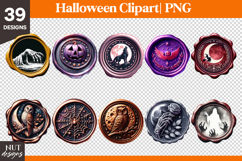 Halloween Wax Seals Clipart Bundle Halloween sublimation Product Image 5
