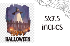 Happy Halloween Towel Design, Spooky Halloween Ghost PNG Product Image 2